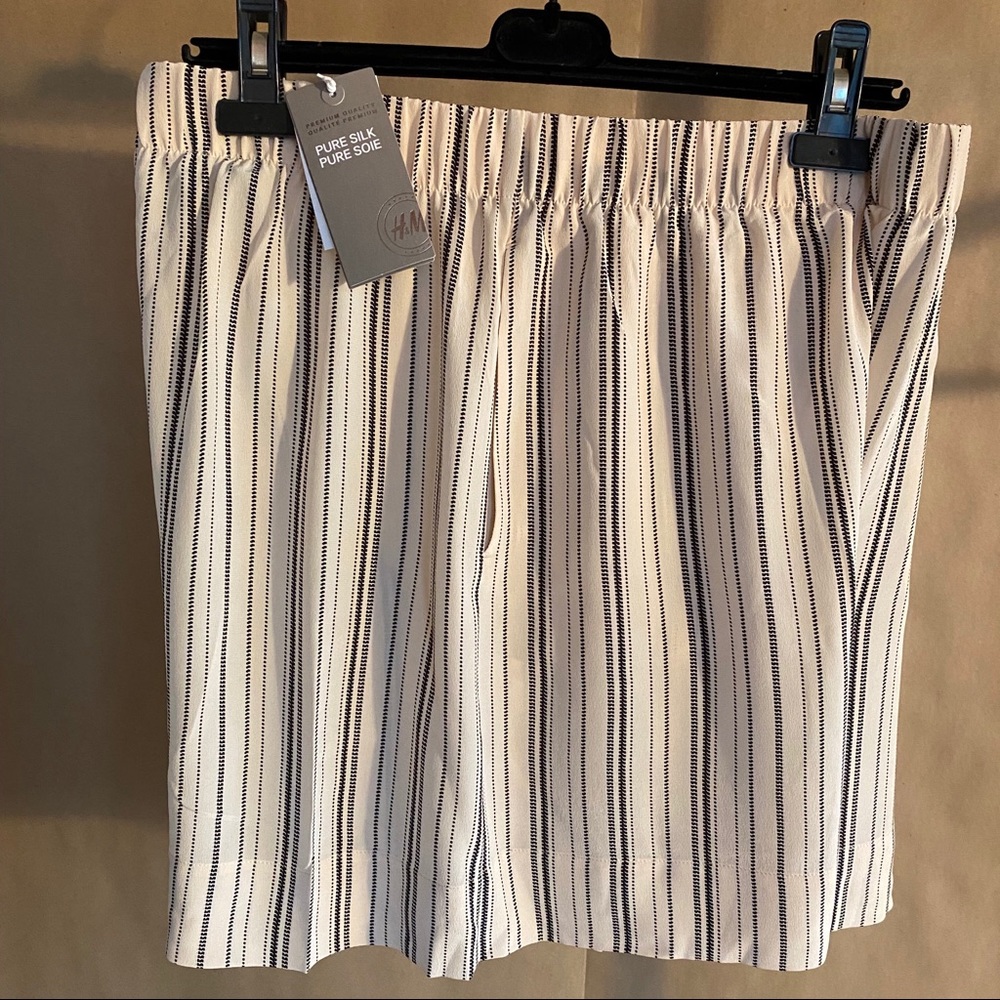 H&M Pure Silk Shorts NWT